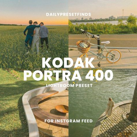 3 Kodak Portra 400 Lightroom Presets Mobile Film Presets Kodak Portra 400  Film Bundle Presets for Instgram Feed Film Vintage Portra 400 Portra Film, Portra 400, Kodak Portra, Camera Equipment, Photo Filter, Lightroom Presets, Lightroom, Etsy Vintage, Beauty Book