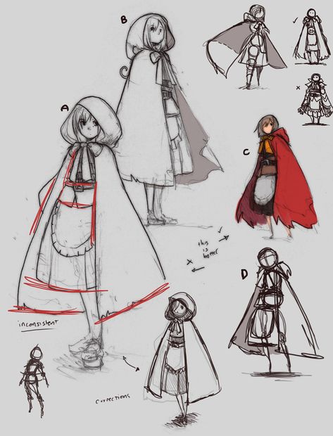 Poses References, Arte Inspo, Anime Drawings Tutorials, Drawing Clothes, Cartoon Character Design, Art Poses, Little Red Riding Hood, Drawing Poses, Drawing Reference Poses