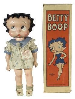 Betty Boop Doll 1930 | Character Doll; Betty Boop, Cameo Doll Co, Composition, Original Box ... Betty Boop Collection, Betty Boop Blanket, Betty Boop Doll, Betty Boop Plush, Betty Boop Laying Down, Blue Bell Ice Cream, Betty Boop Phone Case, Assemblage Art Dolls, Betty Boop Classic