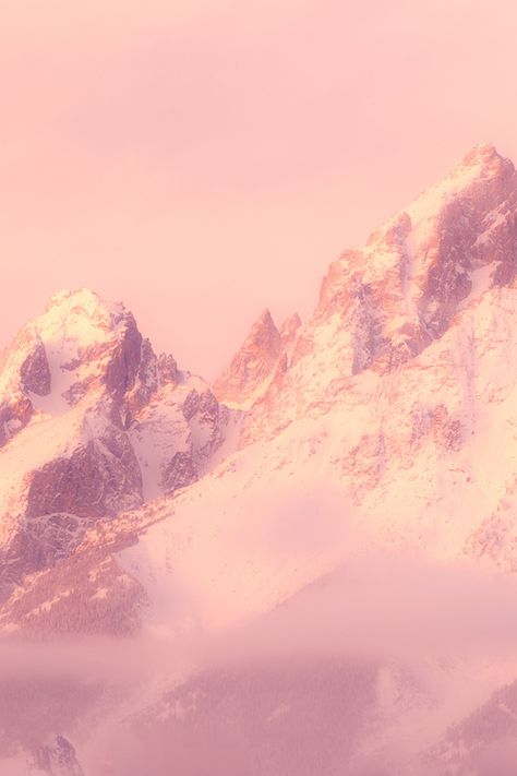 Epic Photography, Pink Mountains, The Mountains Are Calling, Color Spectrum, Aesthetic Wall, Calming Colors, Pink Sky, Abstract Wallpaper, Video Photography