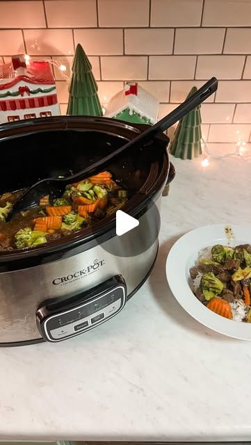 Alicia Kim on Instagram: "Slow Cooker Beef & Broccoli 🥦🍖
Looking for an easy, flavorful weeknight dinner? This beef and broccoli is a must-try! Here’s how to make it:
	1.	Add 1 ½ to 2 lbs of beef stew meat (or boneless chuck roast, cut up) to your slow cooker.
	2.	Add 1 cup beef broth, ½ cup soy sauce, ⅓ cup brown sugar, 1 tbsp oil, and 3 minced garlic cloves. Pour over the beef.
	3.	Cover and cook on low for about 5 hours.
	4.	In a small bowl, whisk 3 tbsp cornstarch with ¼ cup water. Add the mixture to the slow cooker, along with your broccoli and chopped carrots.
	5.	Cook on high for 15-30 minutes, or until the sauce thickens and the veggies are tender.

Serve over rice and enjoy a cozy, delicious meal the whole family will love! 🌟

#SkipTakeout #SlowCookerMeals #BeefAndBroccoli #Eas Crockpot Winter Meals, Boneless Chuck Roast, Slow Cooker Beef Broccoli, Serve Over Rice, Healthy Low Carb Dinners, Beef Broccoli, Winter Meals, Beef And Broccoli, Beef Stew Meat