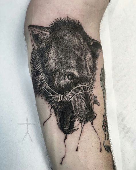 Based on the wolf from The Crossing by Cormac McCarthy by Christopher Jade (@ xcjxtattooer) Cormac Mccarthy, Georgia Usa, The Wolf, Body Tattoos, Jade, Instagram Post, Instagram Photos, Tattoos, Photo And Video