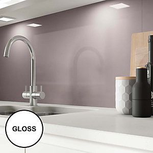 AluSplash Splashback Grey Lavender - Gloss Glass Splashback Kitchen, Acrylic Splashbacks, Splashback Kitchen, Glass Splashbacks Kitchen, Contemporary Style Kitchen, Kitchen Splashbacks, Kitchen Backsplash Designs, Kitchen Splashback, Glass Splashback