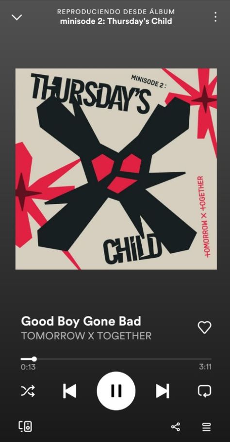 txt Spotify Txt Playlist, Good Boy Gone Bad Txt, Spotify Screenshot, Good Boy Gone Bad, Bad Album, Bad Songs, Song Recommendations, Pop Albums, Instagram Frame Template