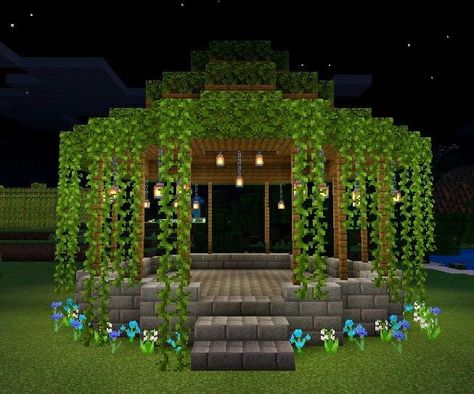 Gazebo, Minecraft, Flowers