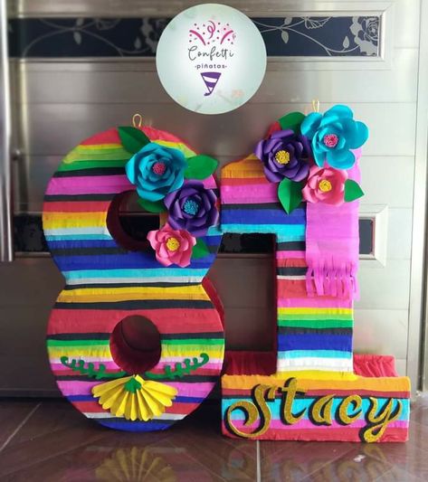 Fiesta Theme Pinata, Mexican Pinata, Mexican Theme Party Decorations, Mexico Party, Birthday Pinata, Piñata Ideas, Fiesta Birthday Party, Mexican Birthday, Diy Pinata