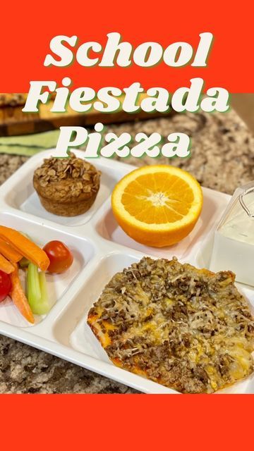 Laura Ashley Johnson RDN CDE on Instagram: "🚌🍕School Fiestada Pizza✏️📓 This tasty lunch treat was one of the highest requested school lunch recipe requests. While our school bought them already made, I found the brand they bought, dissected the list of ingredients and created a homemade version that is spot-on!! 13.8oz package prepared pizza dough 1lb ground beef 2 tsp taco seasoning 3/4 cup pizza sauce 3/4 tsp ground cumin 1/4 tsp salt 2 cups shredded Mexican cheese blend, divided  Prehe School Taco Pizza, School Mexican Pizza Recipe, Breakfast Pizza School Recipe, Fiestada Pizza, Homemade Taco Bell Mexican Pizza, Taco Bell Mexican Pizza, Tasty Lunch, School Lunch Recipes, Mexican Pizza