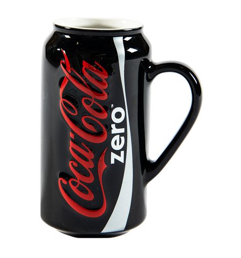 Coke Zero Can Sculpted Mug -12oz | Coca-Cola Store Coke Zero Gift Ideas, Zero Coke, Coca Cola Gifts, Coca Cola Life, Kitchen Dishware, Snoopy Bag, Coca Cola Merchandise, Coca Cola Store, Coca Cola Poster