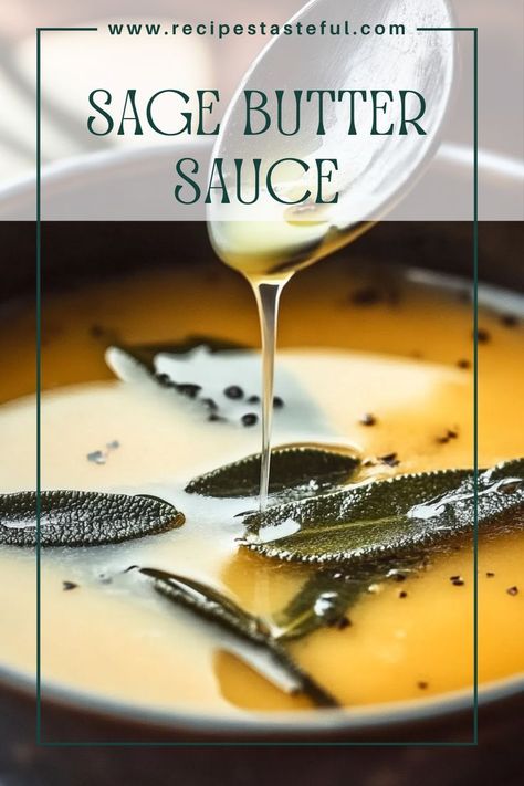 This simple yet flavorful Sage Butter Sauce is perfect for drizzling over pasta, roasted vegetables, or grilled meats. With just a few ingredients, it creates a rich, aromatic sauce that elevates any dish. Sage Brown Butter Sauce, Sage Sauce, Sage Butter Sauce, Bacon Sauce, Sage Butter, Hot Sauce Recipes, Grilled Meats, Quick Weeknight Meals, Vegetarian Paleo