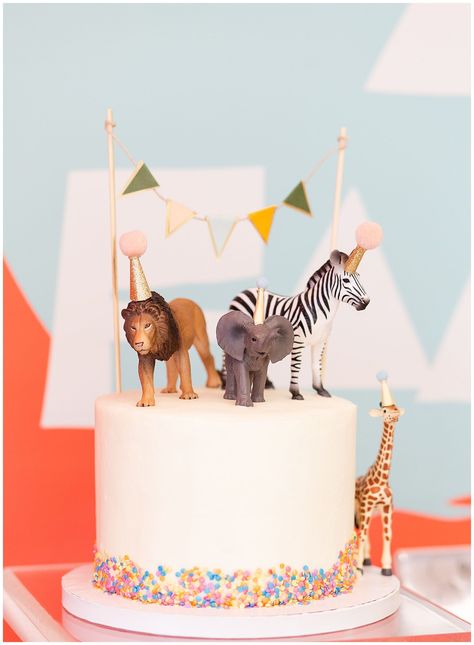 Raleigh birthday party venue party animal themed 2nd birthday photos party animal cake 2nd birthday cake Raleigh cake artist Alara & Zane Animal Cake 2nd Birthday, 2 Year Birthday Animals, 2 Yo Birthday Cake, Animal Themed Birthday Party Two, Animal Party Hat Cake, 2 Year Themed Birthday Party, Party Animal Cake Ideas, Diy Party Animal Cake Topper, Cake With Animals Birthday