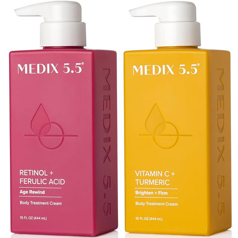 RETINOL CREAM – Vitamin A (Retinol) is considered to be the #1 Dermatologist recommended anti aging skin care ingredient. It is known to diminish the look of deep wrinkles, sagging skin, fine lines, crepey skin, & sun damage while boosting collagen production to help with firming. Medix 5.5 Retinol Body Lotion Age Rewind Moisturizer Cream is the perfect combination of anti aging ingredients with natural-antioxidants to help you promote more radiant skin and a more youthful look. Vitamin C Retinol, Vitamin C Cream, Crepey Skin, Retinol Cream, Anti Aging Wrinkles, Brightening Cream, Vitamins For Skin, Anti Aging Ingredients, Anti Aging Moisturizer