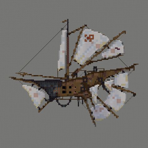 Pirate Ship Minecraft Build, Steampunk Ship Minecraft, Minecraft Shipwreck House, Minecraft Warehouse Interior, Minecraft Floating Base, Minecraft Flying Ship, Arcane Minecraft, Minecraft Blimp, Minecraft Airship