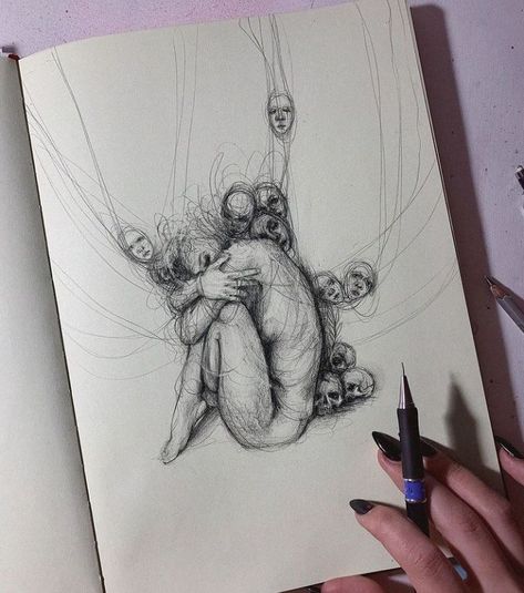 Dark Feminine Art Sketch, Suffering Artwork, Nature Tattoo Ideas, Line Tattoo Ideas, Cool Nature, Choose Her, Nature Tattoo, A Level Art Sketchbook, Sketches Art