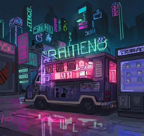 Cyberpunk Concept Art, Arte Zombie, Neon Cyberpunk, Futuristic Aesthetic, City Drawing, Cyberpunk Aesthetic, Cyberpunk City, Arte Cyberpunk, Futuristic Art