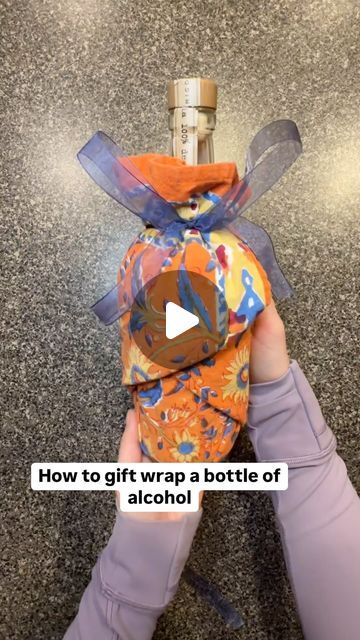 Nikki - Wrappin Queen on Instagram: "How to gift wrap a bottle of alcohol #giftwrapping #wrappinqueen #ecofriendly" How To Gift Wrap A Bottle Of Alcohol, Wrapping A Bottle Of Alcohol, How To Wrap A Bottle Of Liquor, Gift Wrap A Bottle, Wrap A Bottle, Bottle Of Alcohol, How To Wrap, Gift Wraps, April 22