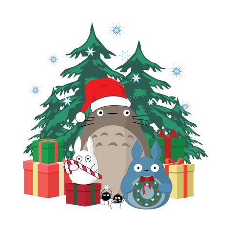 Check out this awesome 'Kawaii+Totoro+Ghibli+Christmas' design on @TeePublic!