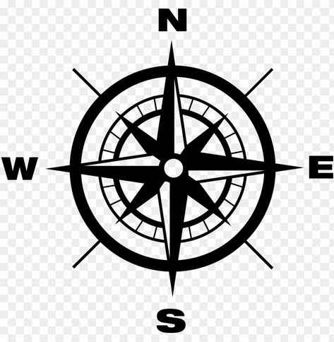 Compass Images, Black Tattoo Design, Compass Png, Compass Illustration, Bike Logos Design, Compass Vector, Compass Navigation, Compass Drawing, Compass Rose Tattoo