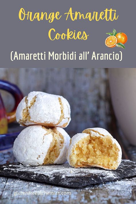 Amaretti Cookies, Gluten Free Travel, Gluten Free Biscuits, Food Blogging, Recipe Dessert, Glutenfree Dairyfree, Orange Recipes, Biscuit Cookies, Gluten Free Cookies