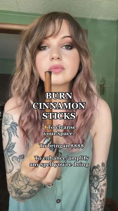 Burning Cinnamon Sticks, Witches Spells, Pagan Spirituality, Kitchen Witchery, Breathe Out, Fitness Business, Baby Witch, Breath In Breath Out, Kitchen Witch