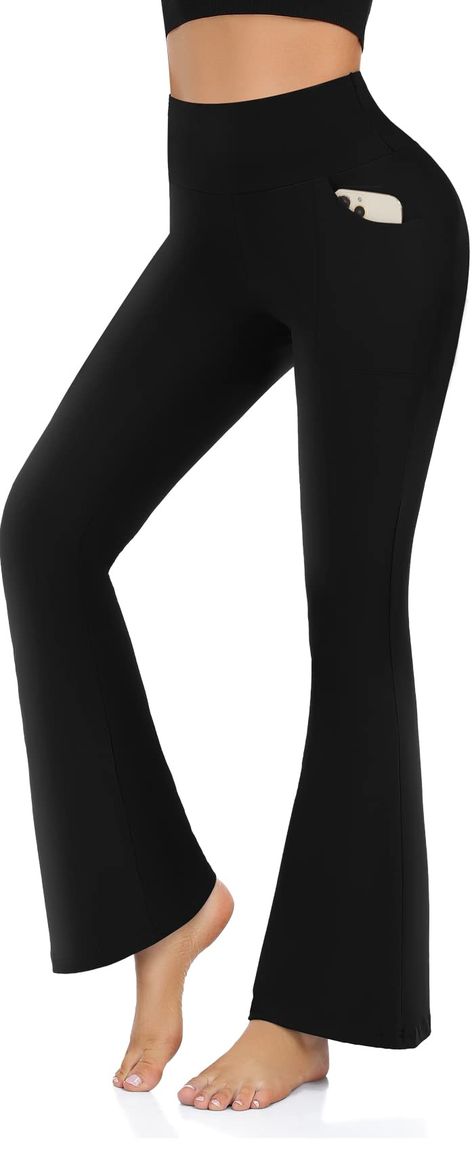 Bell Bottom Leggings, Bootleg Pants, Jazz Pants, Jazz Dress, Wide Leg Yoga Pants, Yoga Pants With Pockets, Clothing Haul, Flared Leggings, High Waist Yoga Pants