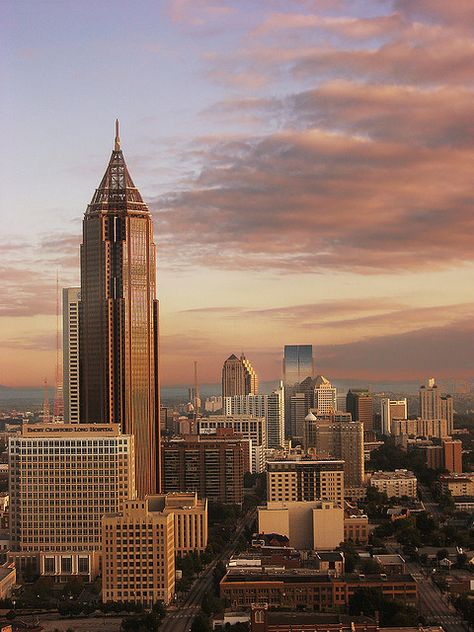 Atlanta, Georgia, United States - visited over 20 years ago - would be nice to go back. Georgia Attractions, Ga Tech, Georgia Photography, Atlanta Skyline, Southern States, Atlanta United, Tall Buildings, Georgia Usa, Stone Mountain