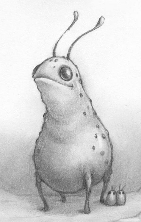 Strange Creatures Drawing, Fantastic Creatures Drawing, Small Creature Concept Art, Weird Creatures Drawing, Mystical Creature Drawing, Weird Creatures Art, Mystical Creatures Drawings, Cryptid Creatures, Monster Drawings