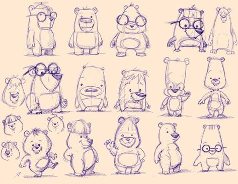 Cute simple shapes Arte Doodle, Different Poses, Cartoon Sketches, 캐릭터 드로잉, Hur Man Målar, Design Animation, Art And Illustration, Character Sketch, Cartoon Character Design