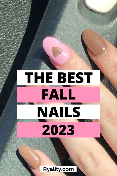 October Nails Round, October 2023 Nails, October Nails 2023, October Gel Nails, October Nails Simple, October Nails Fall Gel, October Nails Fall Acrylic, Simple October Nails, Novemember Nails