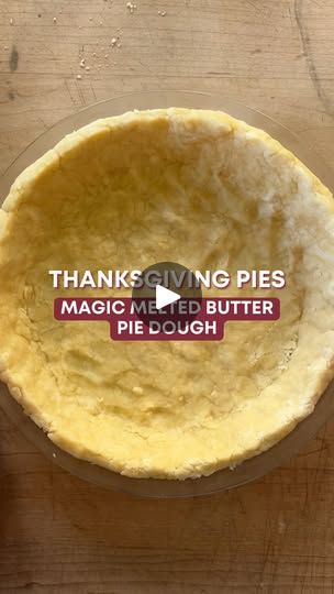 Melted Butter Pie Dough, Pie Dough Recipe Butter, Pretty Deserts, Holiday Buffet, Pie Dough Recipe, Easy Pie Crust, Sweet Pies, Scratch Recipes, Cake Mug