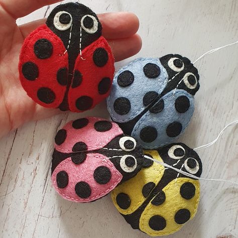 Happy Sunday! Ladybugs are also back in stock - since you love the red ones so much, I need to make a few every week. :) 🐞🐞🐞 #ladybird #ladybug #ladybuglove #ladybugs #feltornament #feltdecor #feltanimals #feltartist #etsyseller Felt Ladybug, Ladybug Felt, Ladybug Decorations, Felt Ornament, Felt Decorations, Decor Hanging, Lady Bird, Felt Ornaments, Decoration Home