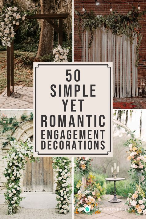 In having the engagement, you can do it indoors or outdoor. However, don’t forget to consider the weather. There won’t be any difference between the indoors and outdoor decoration, you might only need to consider providing sturdy decoration for the outdoor because we’ll never know what will happen outside. #engagementdecoration #romanticdecoration Engagement Decoration Outdoor, Engagment Decoration Outdoor, Gazebo Proposal Decorations, Morning Engagement Decorations, Outdoor Proposal Ideas Decor, Proposal Arch Ideas, Engament Decorations Ideas, Intimate Engagement Decor, Outdoor Engagement Decorations