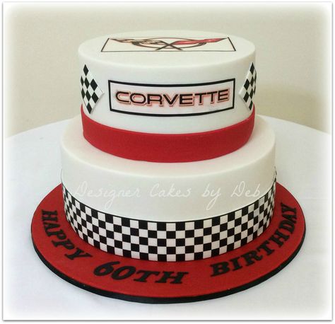 Corvette Cake, Anniversary Party Themes, Uncle Mike, Dad Birthday Cakes, Prince Birthday, 50th Bday, Race Party, 26th Birthday, Birthday Party Crafts