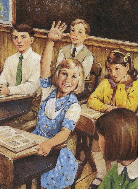 Kit Kittredge, American Girl Books, Country School, Girl Heaven, School Illustration, 동화 삽화, Girl Illustrations, Old School House, School Daze