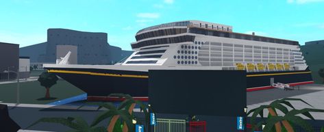 Bloxburg Cruise Ship, Cruise Lines, Disney Infinity, Disney Cruise, Cruise Ship, Sydney Opera House, Dream House, Building, Disney