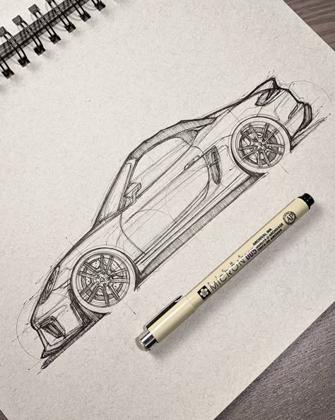 Super Cars Drawing, Porsche Drawing Sketch, Super Car Drawing, Architecture Drawing House, Supercar Sketch, Sports Car Sketch, Sports Car Drawing, Car Drawing Ideas, Porsche Sketch