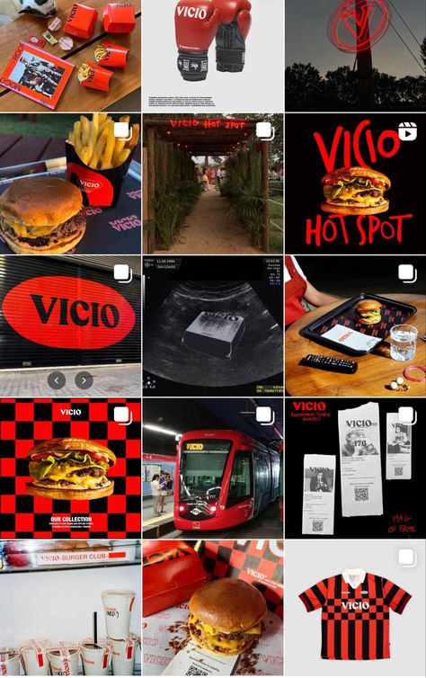 Burger Marketing Ideas, Fast Food Instagram Feed, Burger Feed Instagram, Burger Instagram Feed, Burger Marketing, Food Merchandising, Burger Instagram, Instagram Restaurant, Hamburger Restaurant