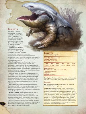 Bulette D&D 5 Manual Template, Monster Manual, Dnd Stats, Dnd Classes, Dungeons And Dragons Classes, D D Monsters, Dnd 5e Homebrew, Dragon Rpg, Dungeons And Dragons Game