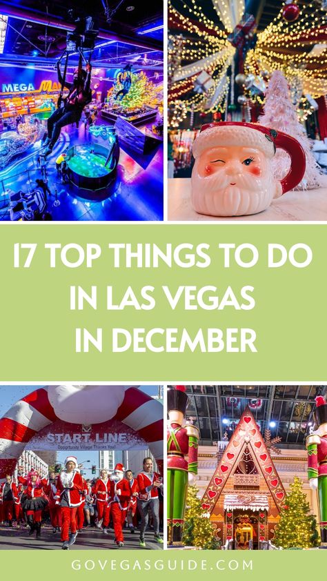 Visiting Las Vegas in December? Here are all of this month’s events and the best things to do in Las Vegas this December. Las Vegas During Christmas, Things To Do In Las Vegas, Vegas In December, Las Vegas In December, Las Vegas December, Las Vegas Christmas, Vegas Trip Planning, West Coast Travel, Holiday Cactus