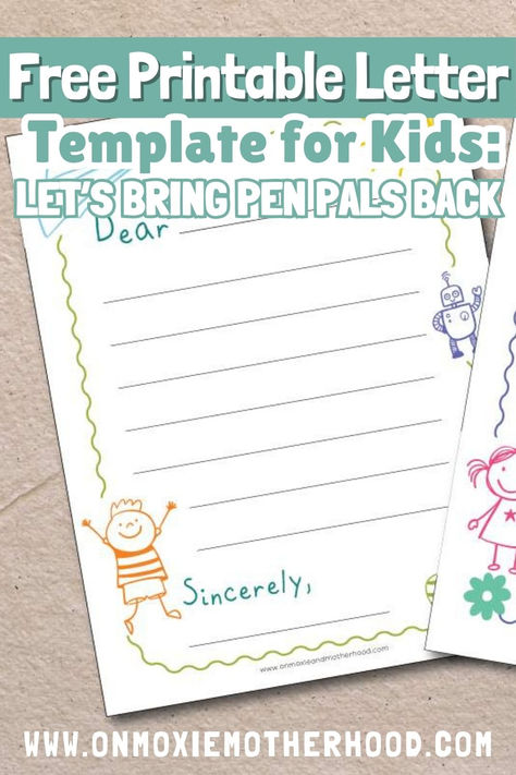 Our free printable letter template for kids is the perfect way to stay connected in these unconventional times. Encourage your child to write letters to their friends, sharing updates, jokes, and drawings to brighten each other's days. This simple yet meaningful gesture fosters connections and keeps friendships alive, even when we're apart. Download our template today and let the pen pals begin! Letter Template For Kids, Free Printable Letter Templates, Friendly Letter Template, Printable Letter Templates, Letter Of Encouragement, Letter Writing Template, Write Letters, Love Writing, Free Printable Letters