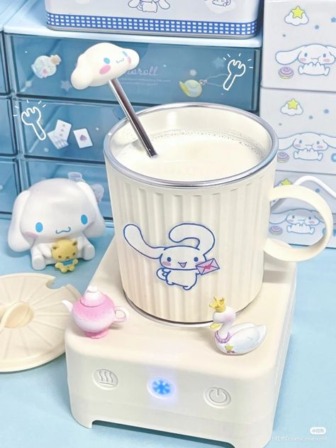 Cinnamoroll Milk, Kawaii School Supplies, Cute Furniture, Baby Blue Aesthetic, Cute Kitchen, Hello Kitty Items, Sanrio Characters, Cute Mugs, Kitchen Stuff