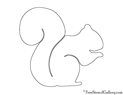 Squirrel Silhouette 02 Stencil Squirrel Stencils Printables Free, Squirrel Outline Drawing, Squirrel Silhouette Printable, Squirrel Pattern Printable, Squirrel Template Free Printable, Animal Stencils Printables Free, Squirrel Stencil, Wild Animals Preschool, Squirrel Outline