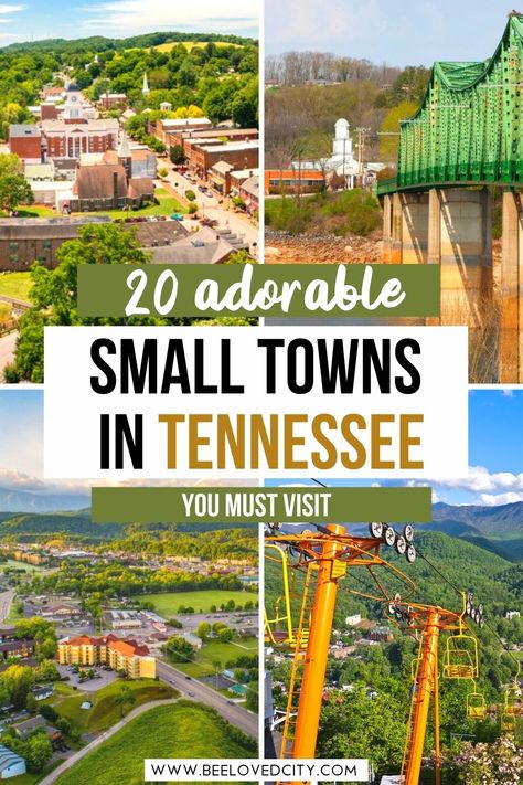 20 Adorable Small Towns in Tennessee You Must Visit East Tennessee Things To Do, Tennessee Bucket List, Places To Visit In Tennessee, Nashville Tennessee Vacation, Tennessee Living, Things To Do In Tennessee, Tennessee Road Trip, Facial Reconstruction, Small Cities