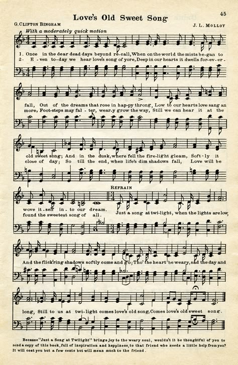 Old Design Shop ~ free digital image: Love's Old Sweet Song vintage sheet music Stary Papier, طوابع بريد, Not Musik, Papel Vintage, طابع بريدي, Printable Ephemera, Old Sheet Music, Song Sheet, Free Vintage Printables