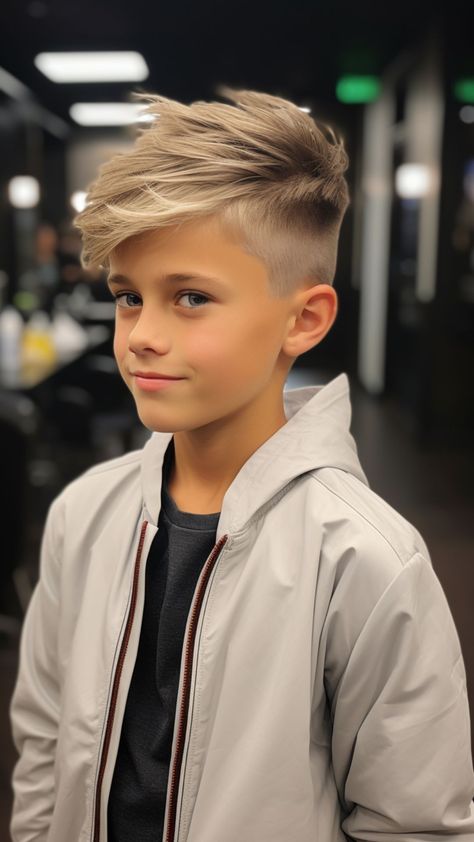 25 Boys' Haircuts Ruling the Schoolyard Short Sides Haircut, Boys Haircuts Curly Hair, Trendy Boys Haircuts, Toddler Hairstyles Boy, Boy Haircuts Short, Cool Boys Haircuts, Boy Haircuts Long, Toddler Boy Haircuts, Baby Boy Haircuts