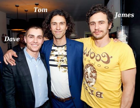 Famous siblings - Dave, James Franco and their other brother Tom Franco Tom Franco, James And Dave Franco, Franco Brothers, Famous Brothers, Short Celebrities, Dave Franco, Celebrity Siblings, Danny Devito, Celebrities Before And After