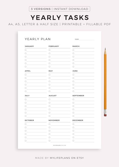 Printable and fillable minimalist yearly planner in PDF format. Includes monthly and weekly spreads, to-do lists, notes, and.#FreeFonts #FontLove #Typography #DesignInspiration #CreativeFonts Yearly To Do List, Printable Grocery List Template, Travel Packing List Printable, Grocery Planner, Annual Planner, Grocery List Printable, To Do Lists Printable, Printable Calendar Template, Hole Punches