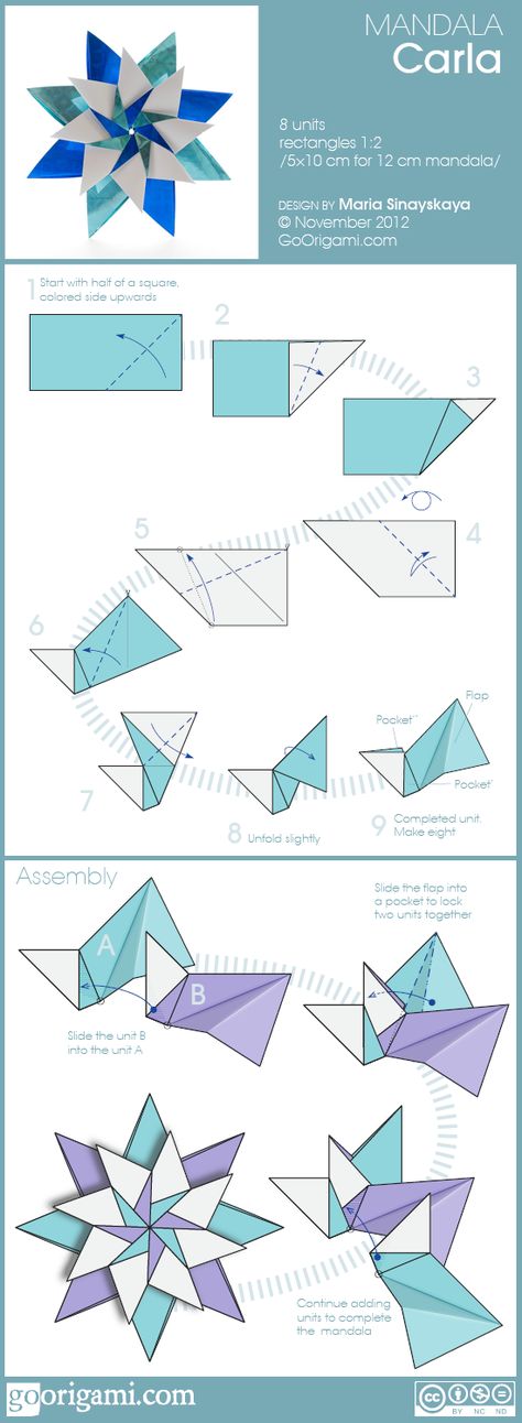 Origami Mandala Carla by Maria Sinayskaya | Go Origami! Origami Mandala, Origami Stella, Dragon Origami, Origami Paper Folding, Origami Diagrams, Origami Star, Origami Dragon, Origami Love, Origami And Kirigami