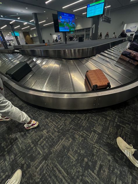 Baggage Claim Aesthetic, Baggage Aesthetic, All Red Nike Shoes, George Bush Intercontinental Airport, Red Nike Shoes, Deni Denials, Airport Pictures, Good Night Flowers, Baggage Claim