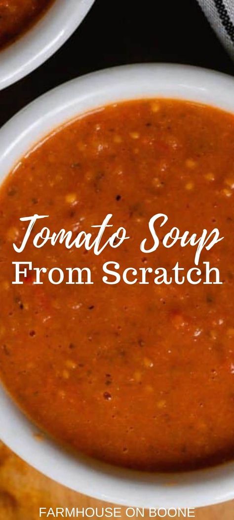 Homemade Cream Of Tomato Soup With Fresh Tomatoes, Crockpot Homemade Tomato Basil Soup, Tomato Soup For Canning Recipes For, Recipes For Homegrown Tomatoes, Real Tomato Soup, Freezable Tomato Recipes, Fresh Tomato Basil Soup Recipe, Tomatoe Soup From Garden Tomatoes, Homemade Tomato Recipes