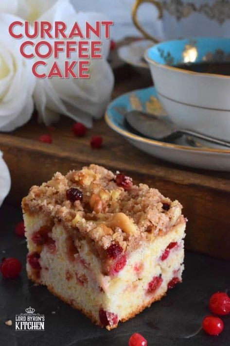 Red Currant Recipe, Currant Bread, Currant Cake, Currant Recipes, Coffee Cake Recipes Easy, Red Currants, Vanilla Tea, Yogurt Muffins, Berry Cake